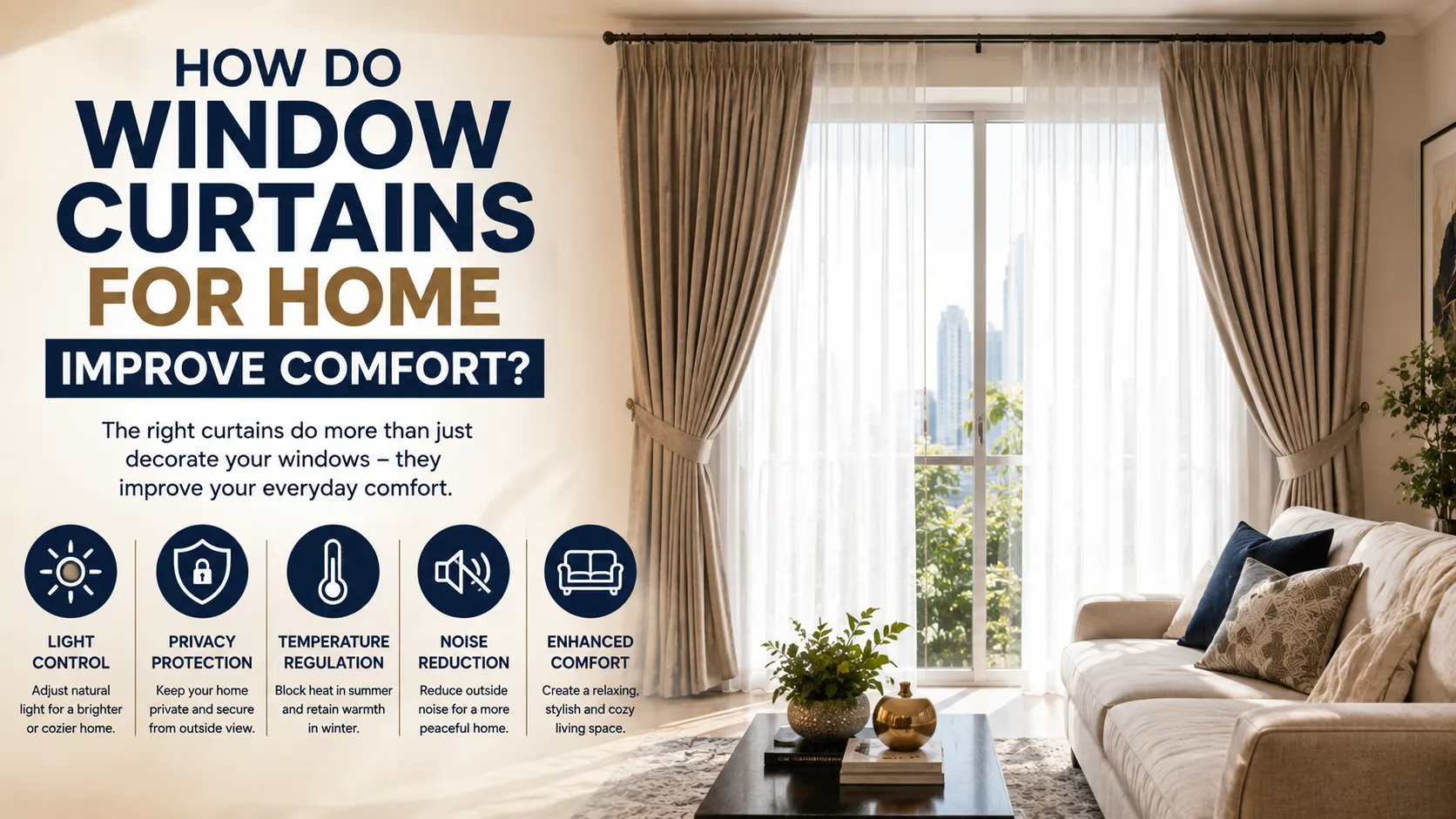 How Do Window Curtains for Home Improve Comfort