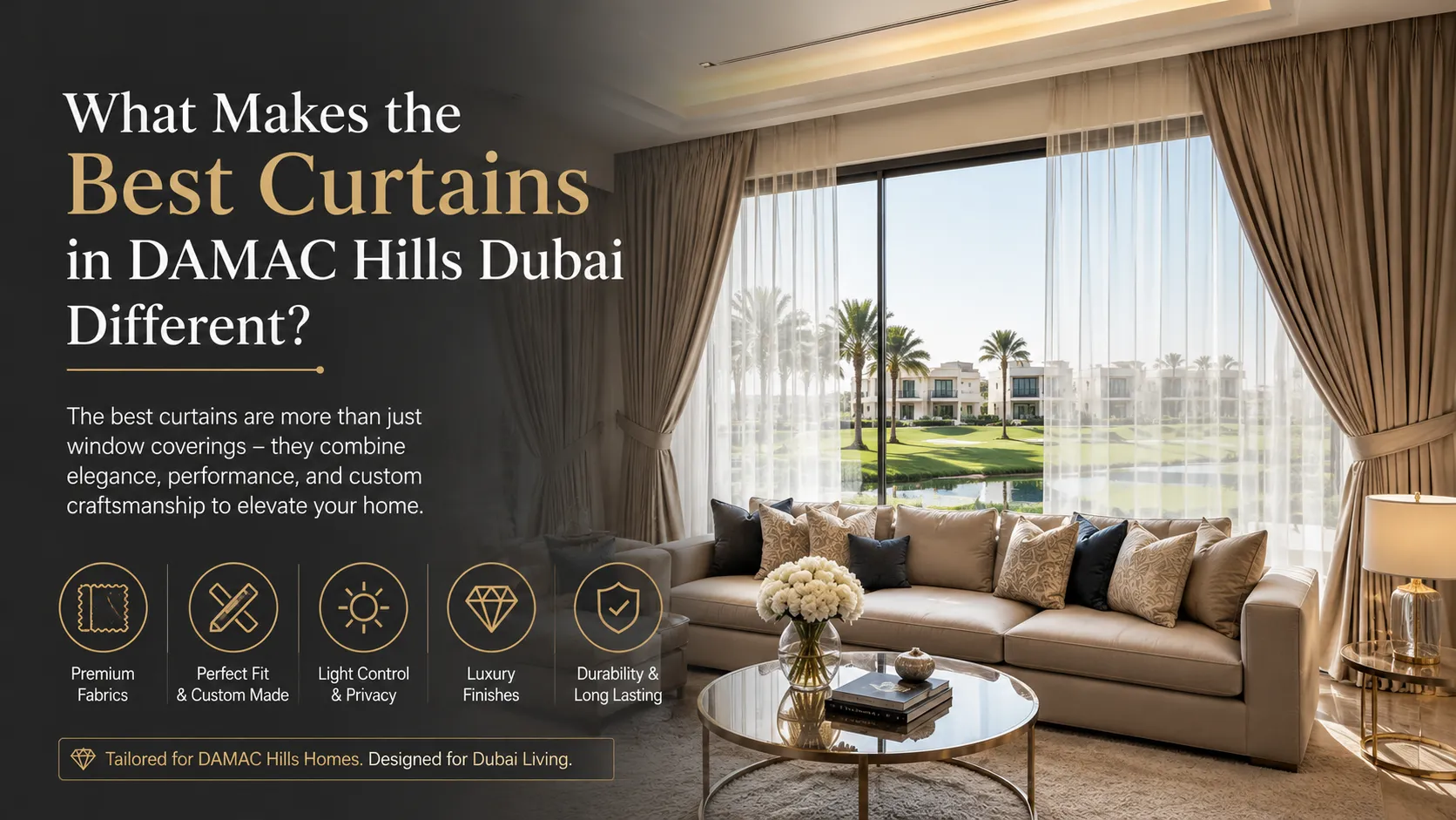 What Makes the Best Curtains in DAMAC Hills Dubai Different