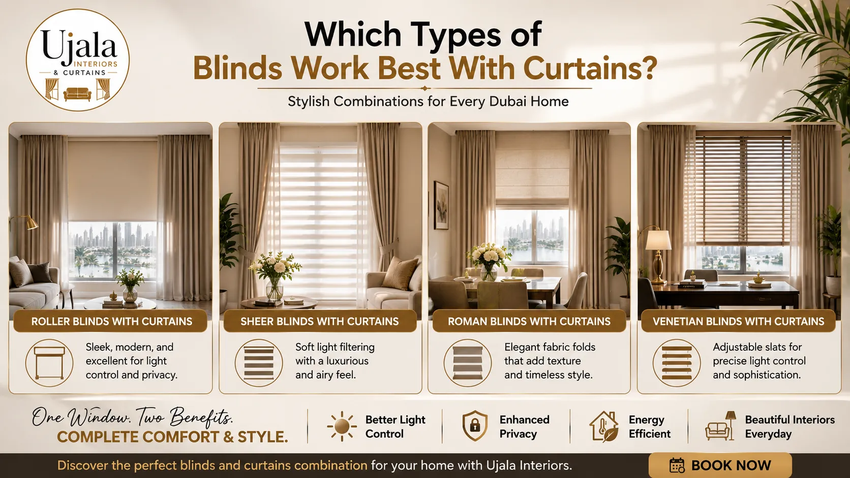 Which Types of Blinds Work Best With Curtains