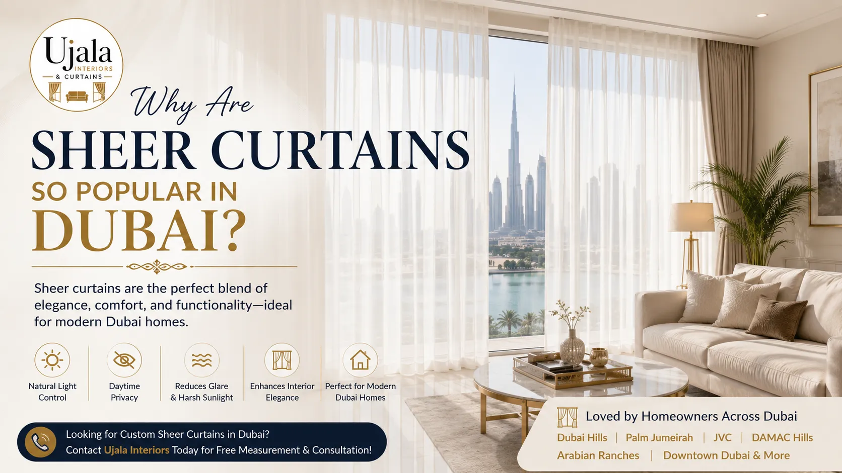 Why Are Sheer Curtains So Popular in Dubai