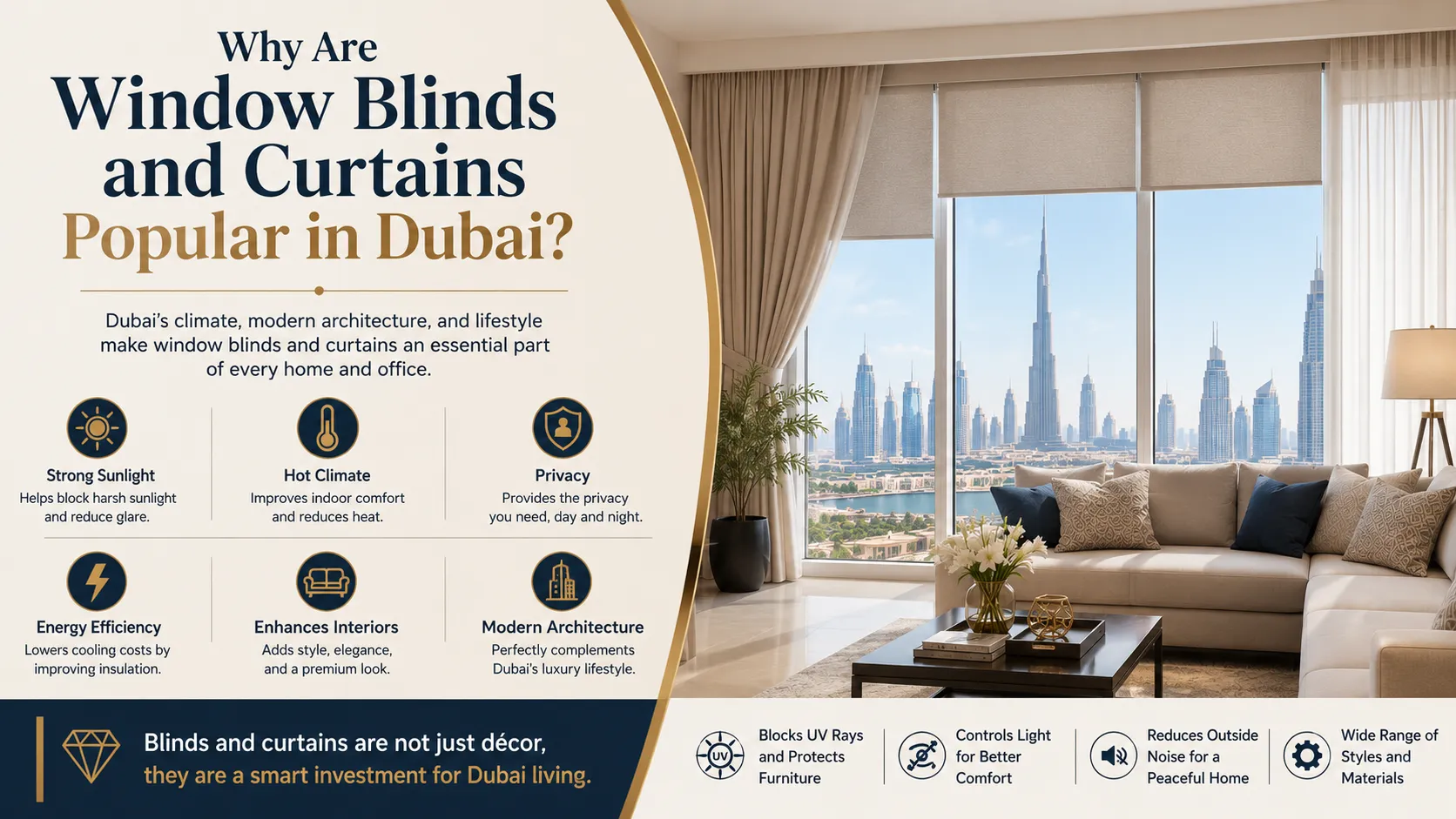 Why Are Window Blinds and Curtains Popular in Dubai