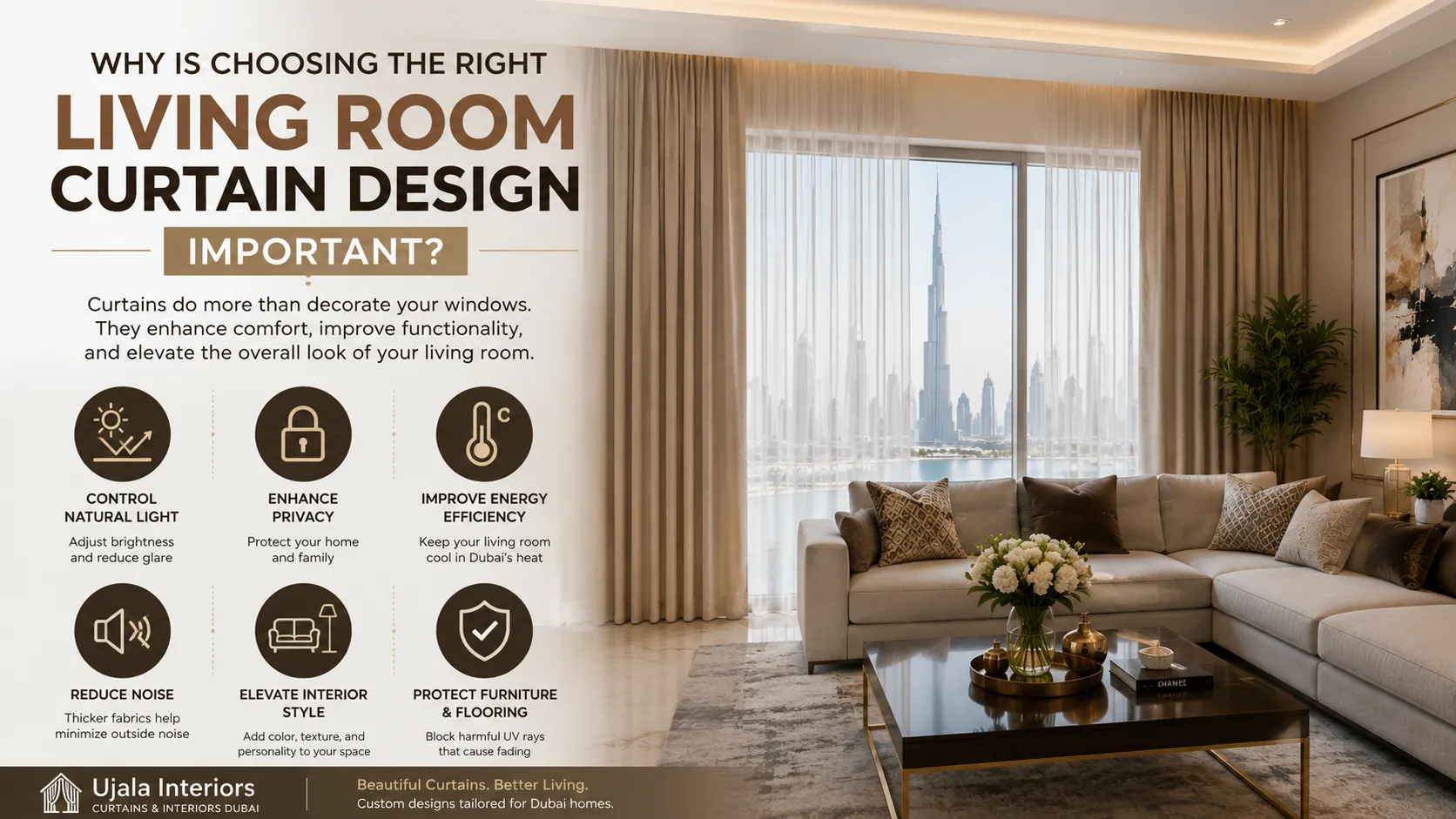 Why Is Choosing the Right Living Room Curtain Design Important?