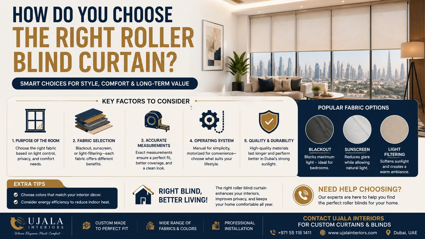 How Do You Choose the Right Roller Blind Curtain