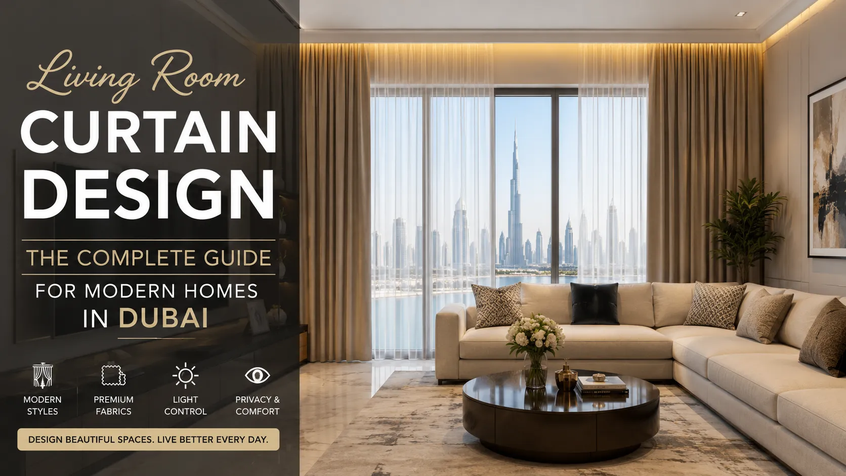 Living Room Curtain Design